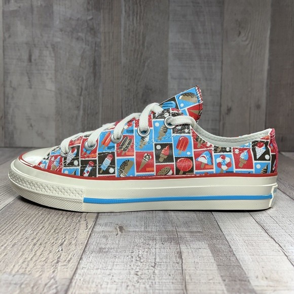 Converse Chuck 70 Frozen Treats Youth Sneakers Soft Red Blue Size 3 A00519F - Picture 9 of 15